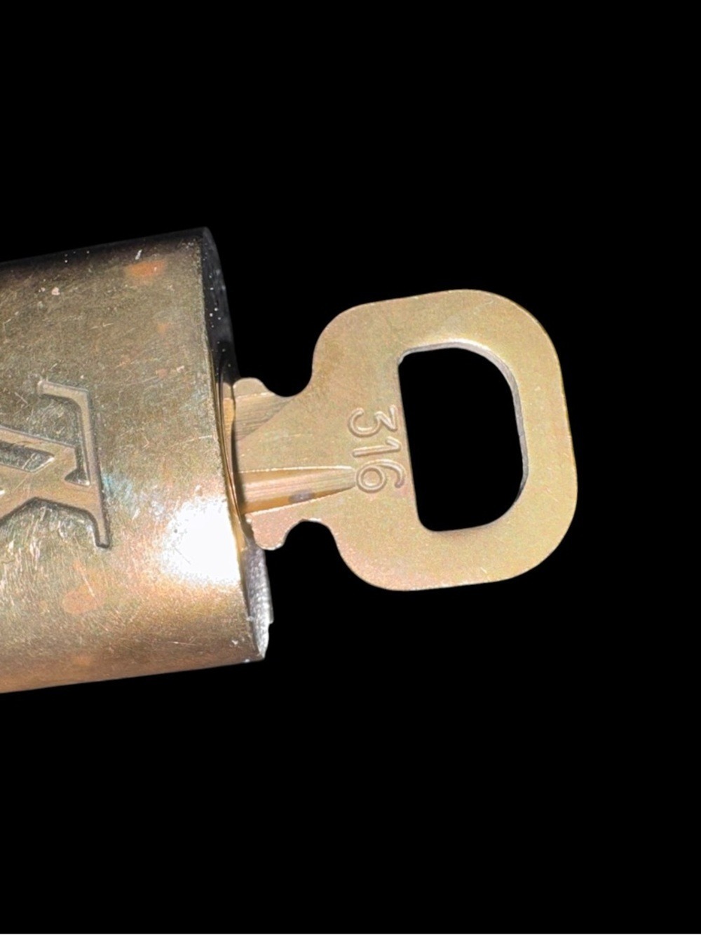 Louis Vuitton Metallic Gold Padlock with Key #316 - Picture 2 of 6